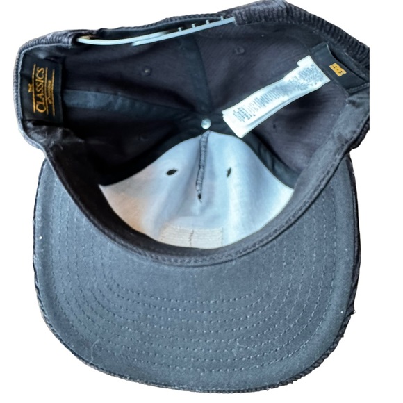 DC shoes skater black corduroy baseball hat rare grunge - Picture 5 of 8